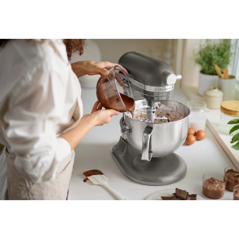 KitchenAid ARTISAN 5,6 litran yleiskone nostettavalla kulholla Contour Silver 5KSM60SPXECU