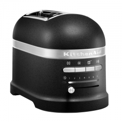 Artisan 2-slot toaster, Cast Iron Black