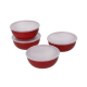 KitchenAid 4-teiliges Pinch-Schüsseln-Set mit Deckel, Empire Red