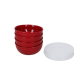 KitchenAid 4-Piece Pinch Bowl Set with Lids, Empire Red