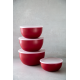 KitchenAid 4-Piece Meal Prep Bowls Set with Lids, Empire Red