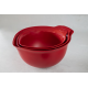 KitchenAid komplekts ar 3 maisīšanas bļodām, Empire Red