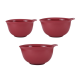 KitchenAid rinkinys iš 3 maišymo dubenėlių, Empire Red