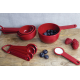 KitchenAid Set of 5 Measuring Spoons, Empire Red