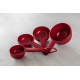 KitchenAid 4 matavimo puodelių rinkinys, Empire Red