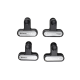 KitchenAid 4er-Set Küchenclips, Onyx Black