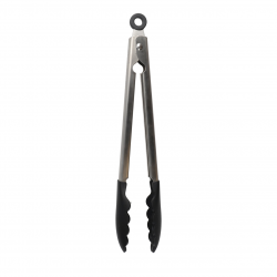 KitchenAid 30cm Top Lock Tongs, Onyx Black