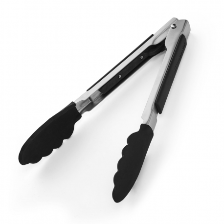 KitchenAid 23cm Side Lock Tongs, Onyx Black