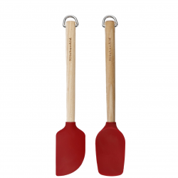 KitchenAid spaatel, 2 tk, puit, punane