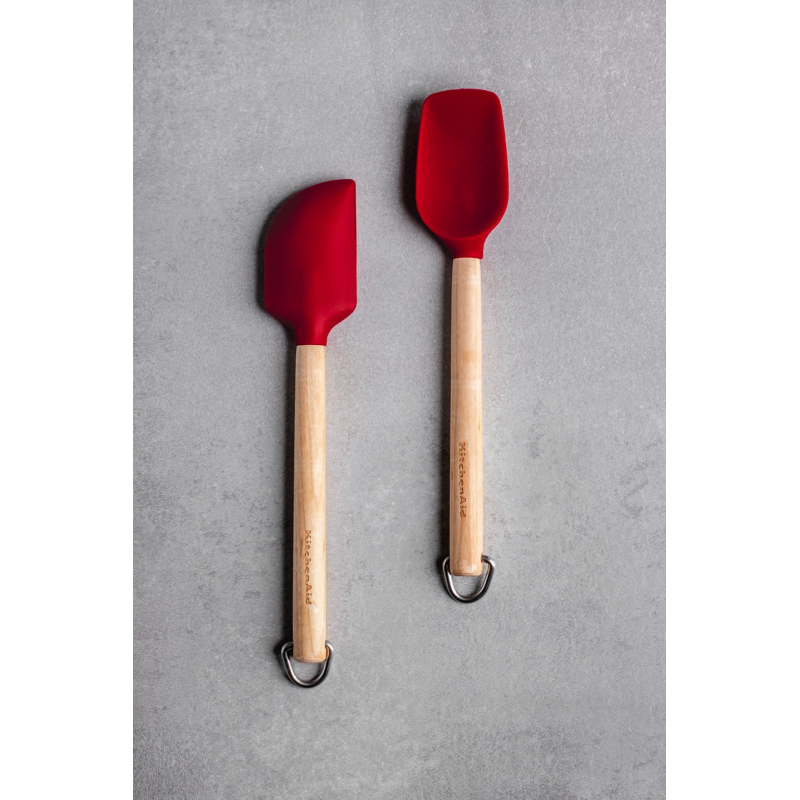 KitchenAid 2-Pack Mini Spatulas, Birchwood Empire Red