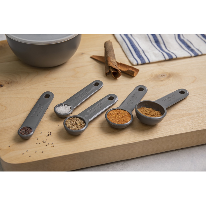 KitchenAid Set mit 5 Messlöffeln, Empire Red