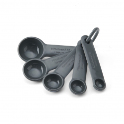 KitchenAid Set of 5 Measuring Spoons, Charcoal Grey