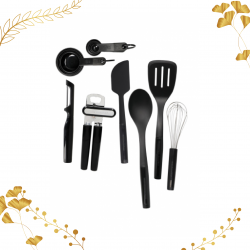 KitchenAid 15-Piece Utensil Set, Onyx Black