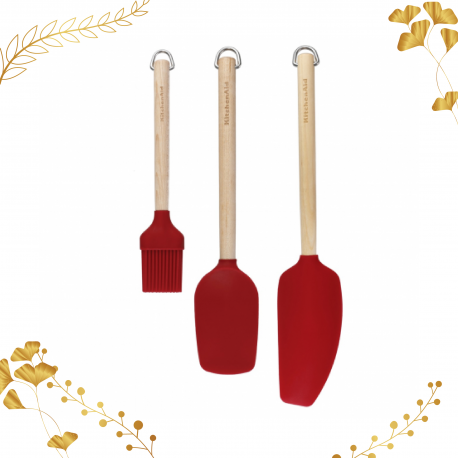 KitchenAid 3-Piece Baking Set, Birchwood Empire Red