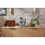 Poolautomaatne espressomasin kohviveskiga, Stainless Steel