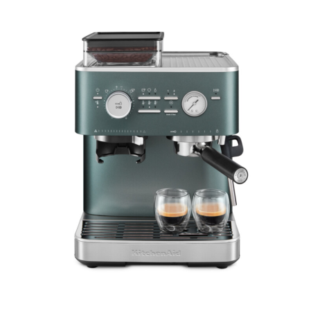 Semi Automatic Espresso Machine with Burr Grinder, Juniper