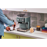 Semi Automatic Espresso Machine with Burr Grinder, Juniper