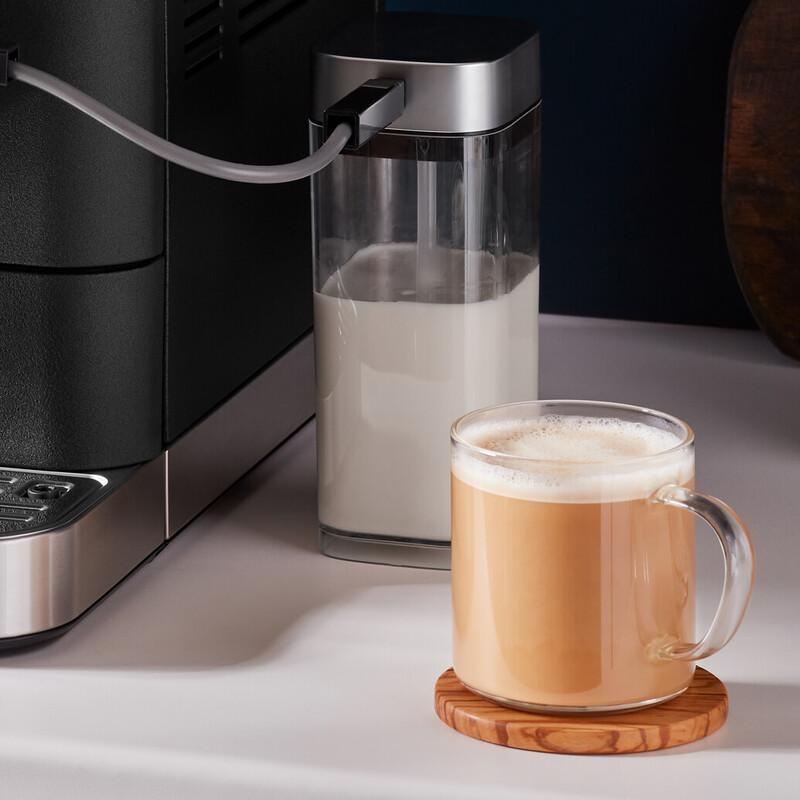 Milk container with tube and lid for Fully automatic espresso machines