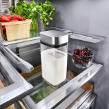 Milk container with tube and lid for Fully automatic espresso machines