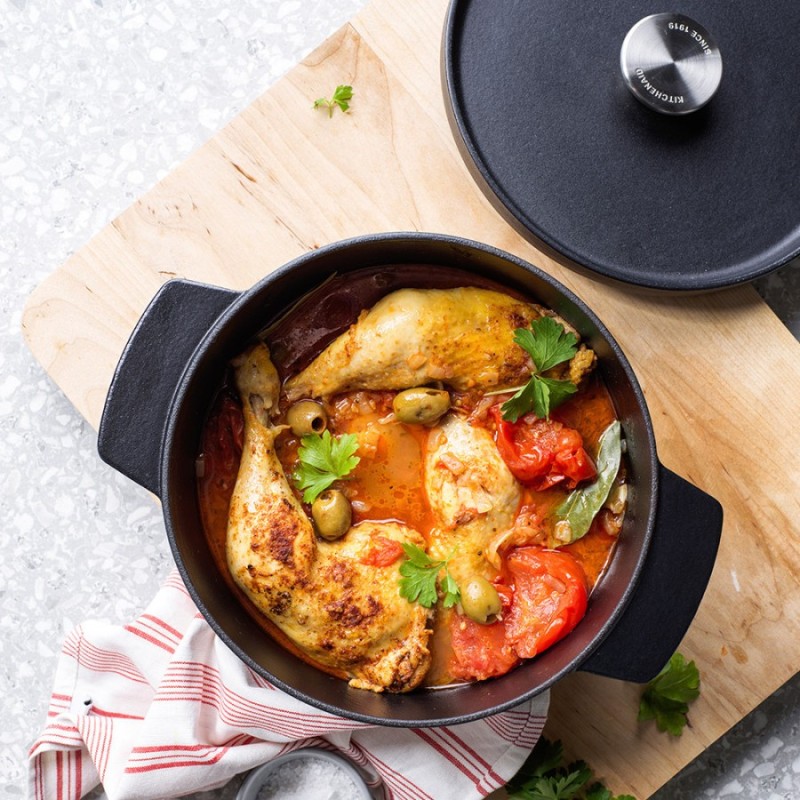 KitchenAid troškintuvas 22 cm / 3,3 l, Matt Black