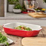 KitchenAid lielais cepšanas trauks ar vāku, 3.8L, Empire Red