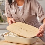 KitchenAid große Auflaufform mit Deckel, 3.8L, Almond Cream