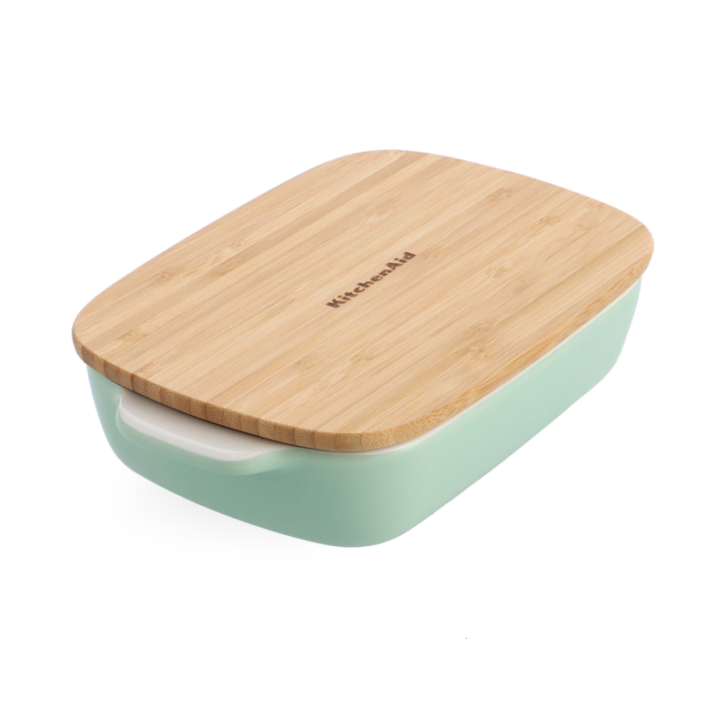 Mažas KitchenAid kepimo indas su dangčiu, 0.9L, Pistachio