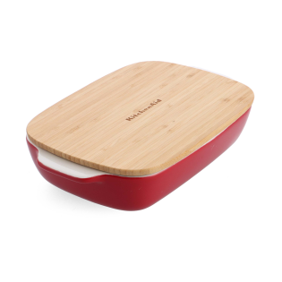 Cредняя форма для выпечки KitchenAid с крышкой, 1.9L, Empire Red