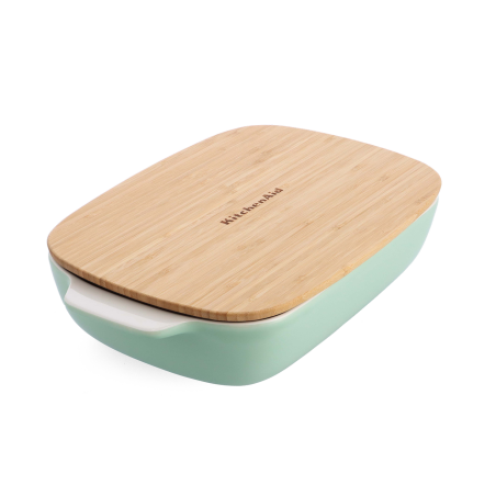 KitchenAidin suuri leivinpannu kannella, 3.8L, Pistachio