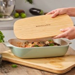 Didelė KitchenAid kepimo indas su dangčiu, 3.8L, Pistachio