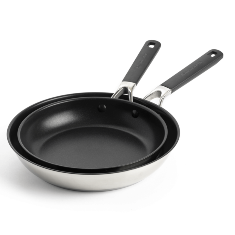 Набор из 2 сковород KitchenAid Classic из нержавеющей стали 24cm/28cm