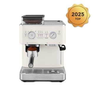 Halbautomatische Espressomaschine mit Kaffeemühle, Porcelain