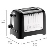 Dualit 2 Slot Lite Toaster Black – Perfect Toast