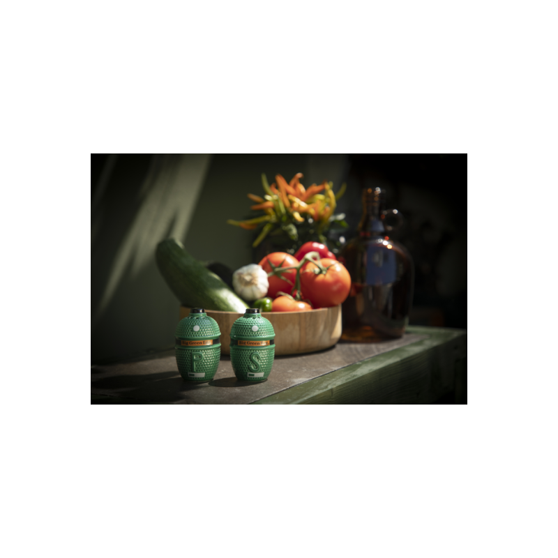 Big Green Egg Salt and Pepper Shakers – Ceramic Set