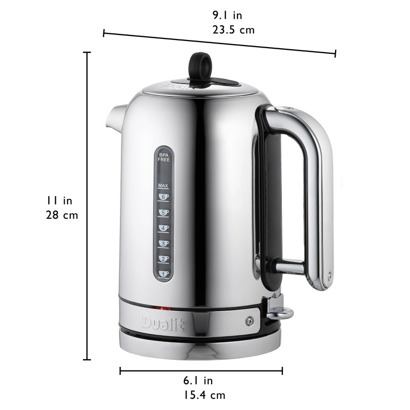 Dualit Classic Kettle 1.7L Quiet 3kW Fast Boil