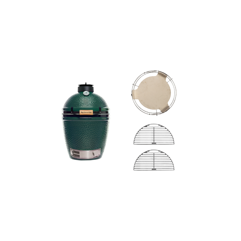 Big Green Egg Medium Starter-Set + KitchenAid Küchenmaschine Evergreen
