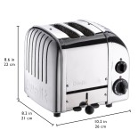 Dualit 2-Scheiben NewGen Classic Toaster Stealth Black