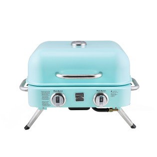 Kenmore Retro 2-Burner Portable Gas Grill - Turquoise