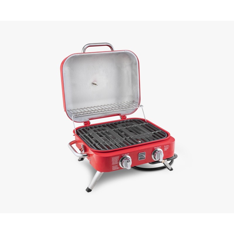 Kenmore Retro 2-Brenner Tragbarer Gasgrill – Red