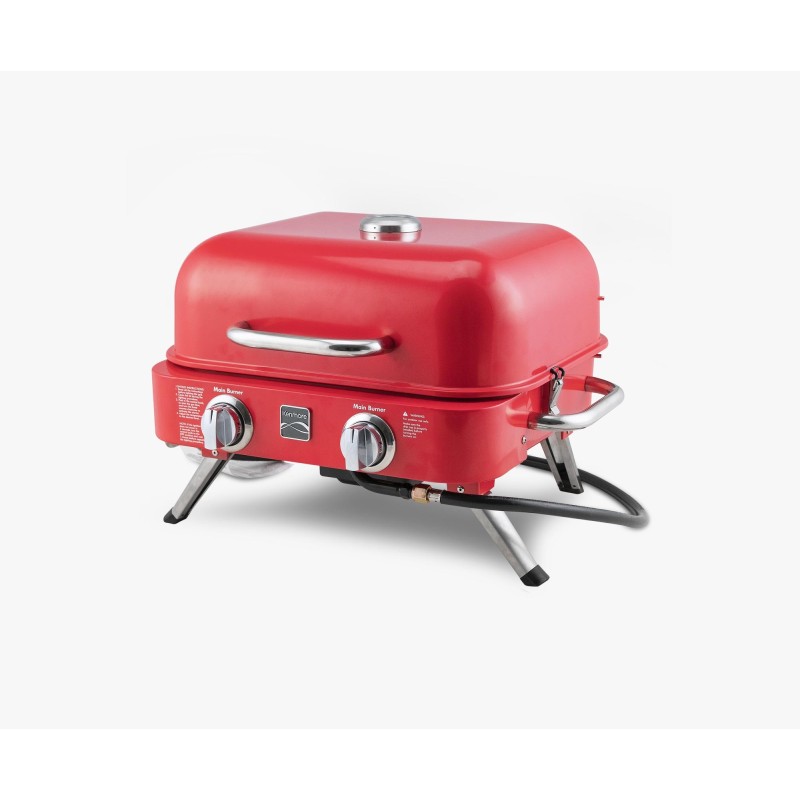 Kenmore Retro Pārnēsājams Galda Gāzes Grils – KT-R40003-RD