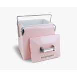 Permasteel 13 l-nešiojamas šaltkrepšis (rožinis) | Retro stilius PS-205-14QT-PK