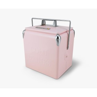 Permasteel 13 l-nešiojamas šaltkrepšis (rožinis) | Retro stilius PS-205-14QT-PK