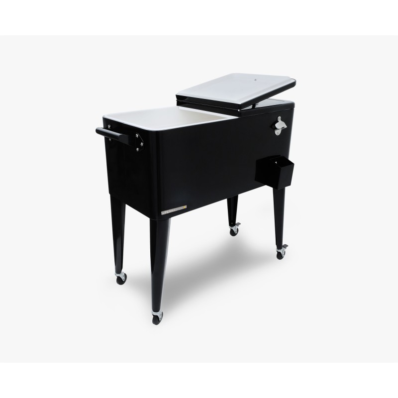 Permasteel 75L Terrassenkühler mit Rollen,  Black