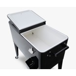 Permasteel 75L Terrassenkühler mit Rollen,  Black