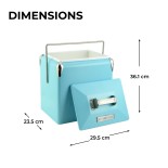 Permasteel 13-Liter Tragbare Kühlbox - White