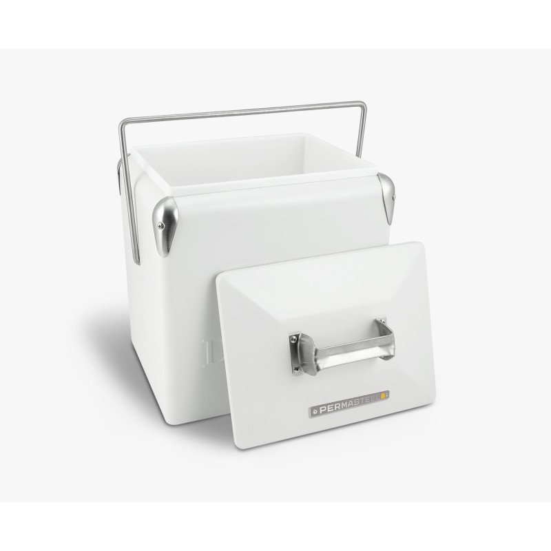 Permasteel 13L Portable Cooler | Retro Steel Ice Chest