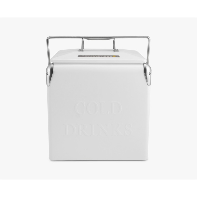 Permasteel 13 l-nešiojamas šaltkrepšis (rožinis) | Retro stilius PS-205-14QT-WT