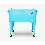Permasteel 75L Terrassenkühler mit Rollen, Turquoise