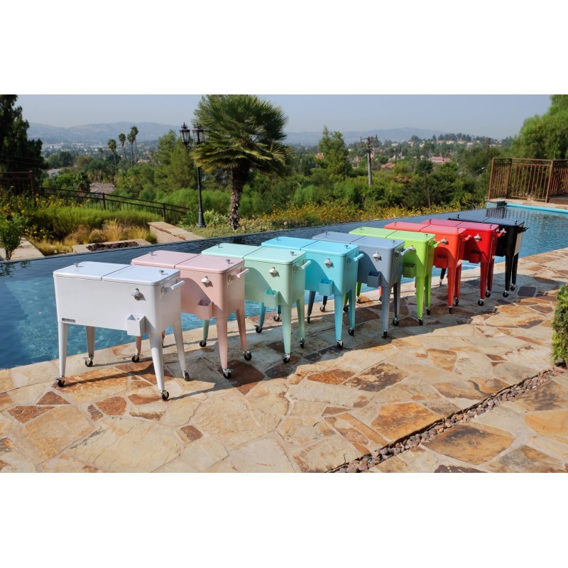 Permasteel 75L terassijäähdytin pyörillä, Pink