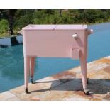 Permasteel 75L terassijäähdytin pyörillä, Pink